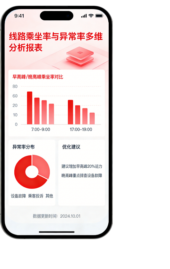 乘坐率、异常率多维数据报表