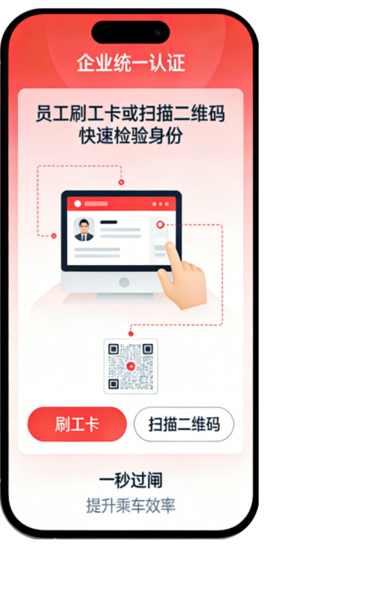 刷工卡 / 扫二维码快速验票