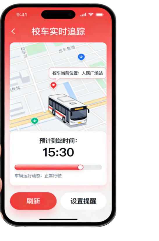实时查看校车位置与到站时间