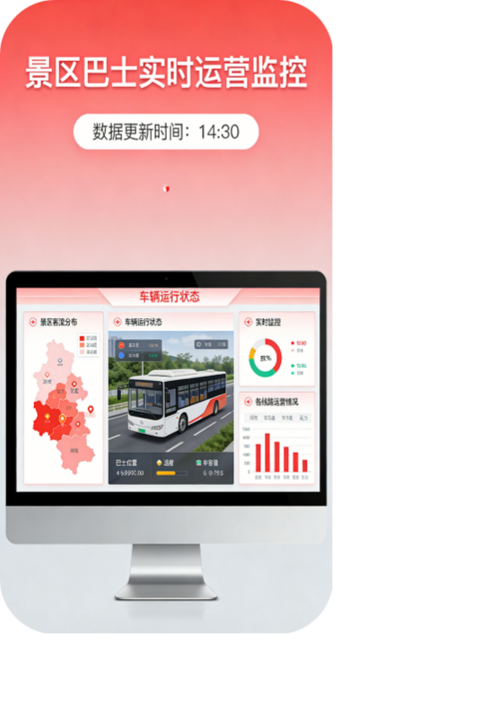 客流与车辆运行数据大屏，实时掌控全局